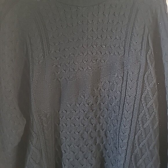 Nike Life Cable Knit Men's Size Medium Black Turtleneck Sweater FB7770-010 New - Picture 6 of 6